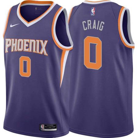 Purple Suns #0 Torrey Craig Twill Basketball Jersey