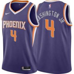 Purple Suns #4 Duane Washington Jr. Twill Basketball Jersey