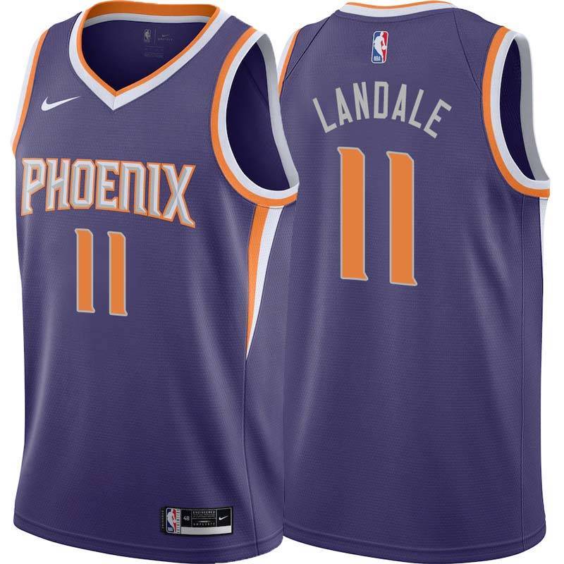 Purple Suns #11 Jock Landale Twill Basketball Jersey