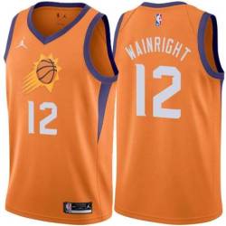 Orange Suns #12 Ish Wainright Twill Basketball Jersey