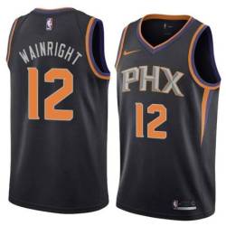 Black Suns #12 Ish Wainright Twill Basketball Jersey