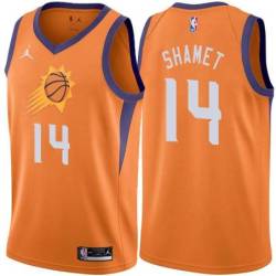 Orange Suns #14 Landry Shamet Twill Basketball Jersey