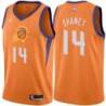 Orange Suns #14 Landry Shamet Twill Basketball Jersey