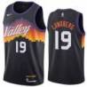 Black_City_The_Valley Suns #19 Gabriel Lundberg Twill Basketball Jersey
