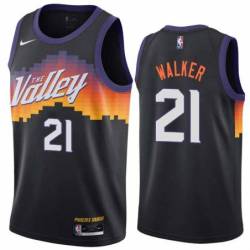 Black_City_The_Valley Suns #21 M.J. Walker Twill Basketball Jersey