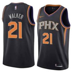 Black Suns #21 M.J. Walker Twill Basketball Jersey