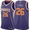 Purple Suns #26 Emanuel Terry Twill Basketball Jersey