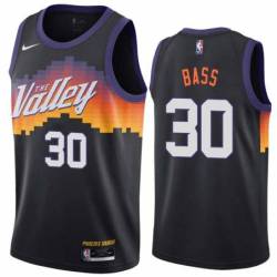 Black_City_The_Valley Suns #30 Paris Bass Twill Basketball Jersey
