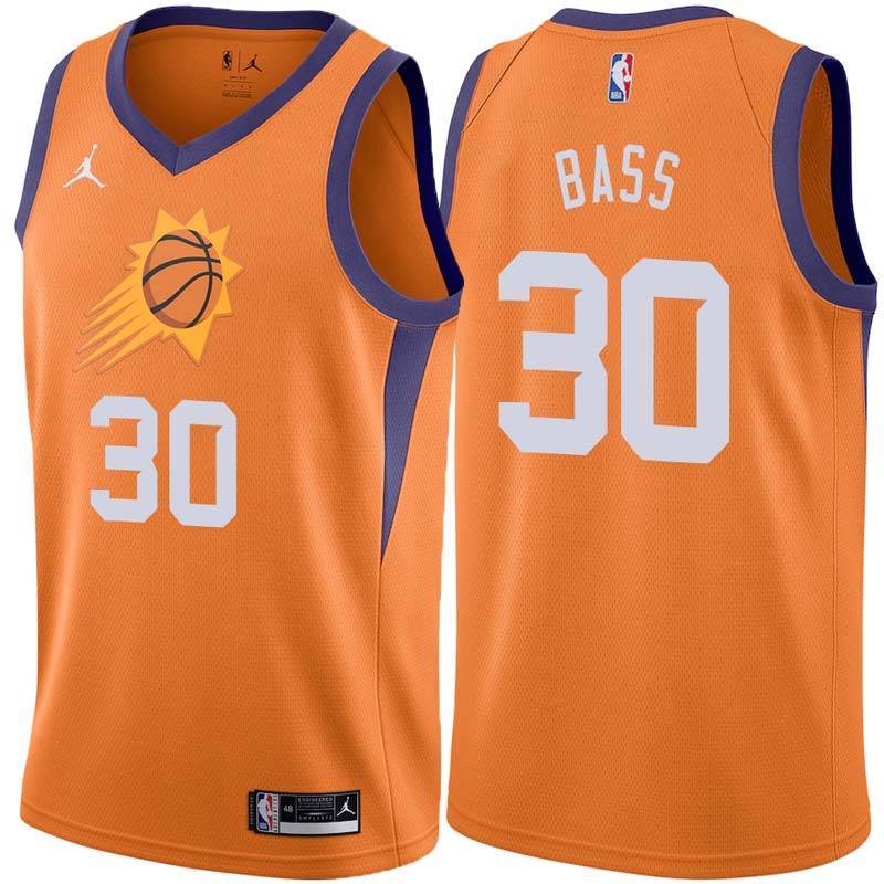 Orange Suns #30 Paris Bass Twill Basketball Jersey