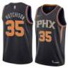 Black Suns #35 Chandler Hutchison Twill Basketball Jersey