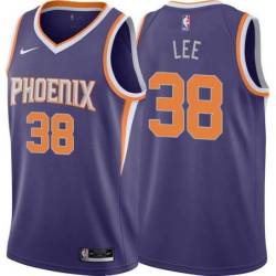 Purple Suns #38 Saben Lee Twill Basketball Jersey