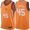 Orange Suns #45 Justin Jackson Twill Basketball Jersey