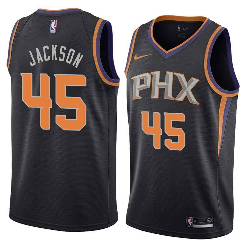 Black Suns #45 Justin Jackson Twill Basketball Jersey