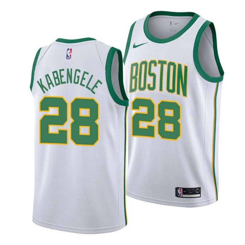  2018-19City Celtics #28 Mfiondu Kabengele Twill Basketball Jersey