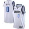 White Mavericks #0 Sterling Brown Twill Basketball Jersey