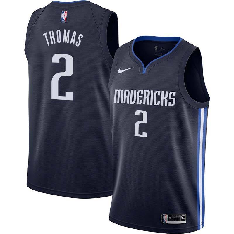 Navy Mavericks #2 Isaiah Thomas Twill Basketball Jersey