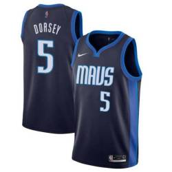 2020-21_Earned Mavericks #5 Tyler Dorsey Twill Basketball Jersey