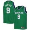Green_Throwback Mavericks #9 A.J. Lawson Twill Basketball Jersey