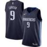 Navy Mavericks #9 A.J. Lawson Twill Basketball Jersey