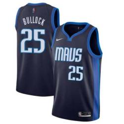 2020-21_Earned Mavericks #25 Reggie Bullock Twill Basketball Jersey