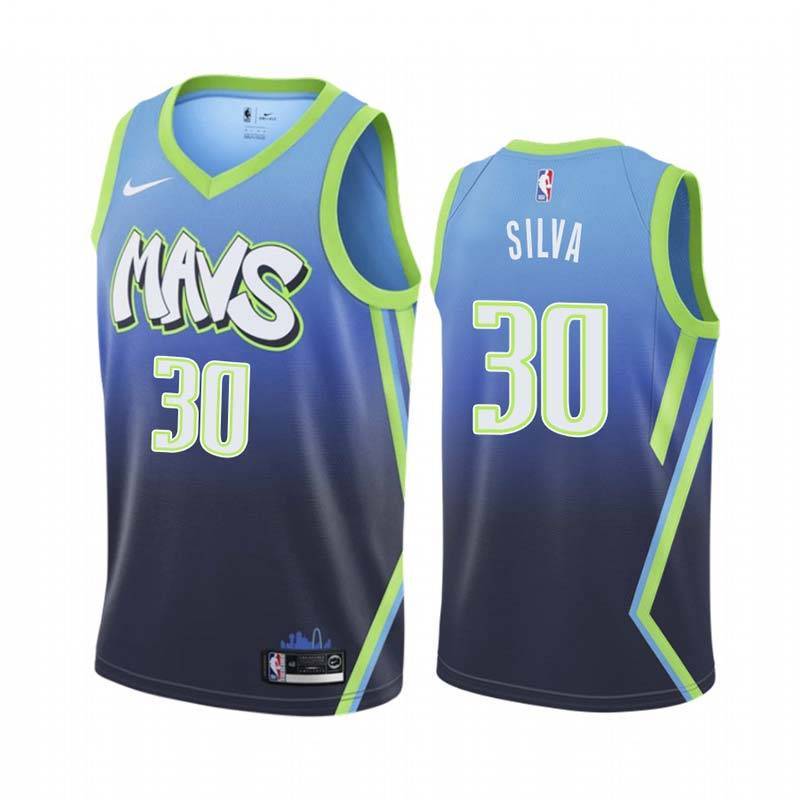 2019-20_City Mavericks #30 Chris Silva Twill Basketball Jersey