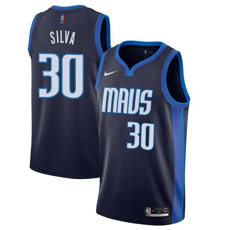 2020-21_Earned Mavericks #30 Chris Silva Twill Basketball Jersey
