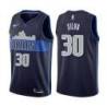 Navy2 Mavericks #30 Chris Silva Twill Basketball Jersey