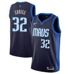 2020-21_Earned Mavericks #32 Marquese Chriss Twill Basketball Jersey