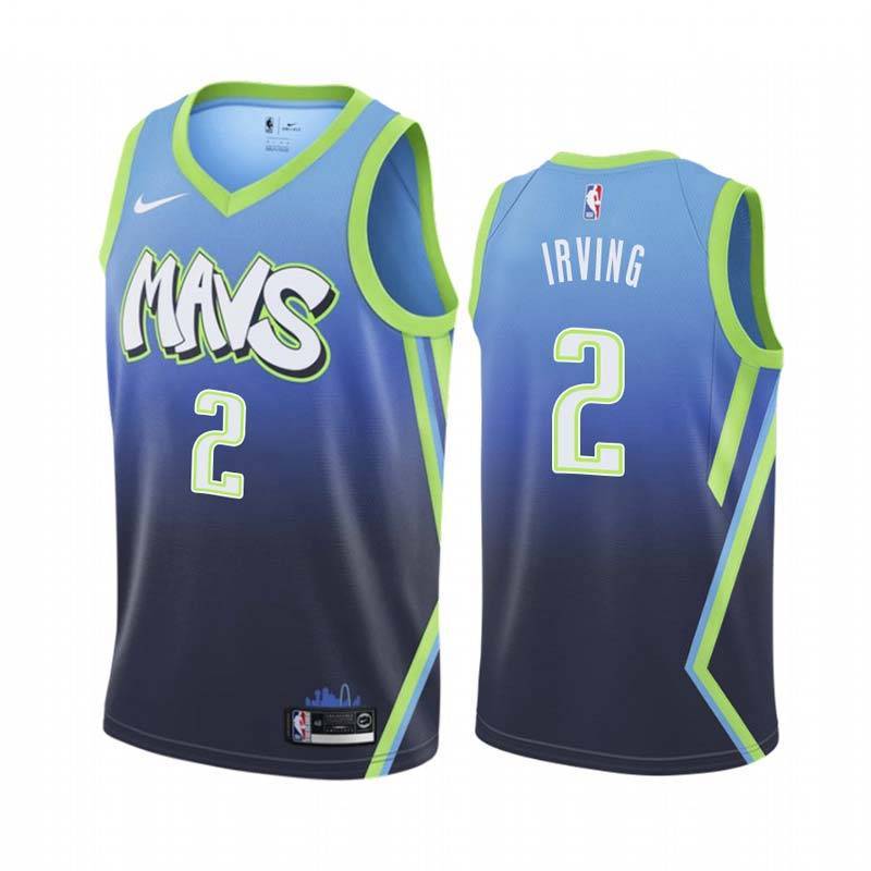 2019-20_City Mavericks #2 Kyrie Irving Twill Basketball Jersey