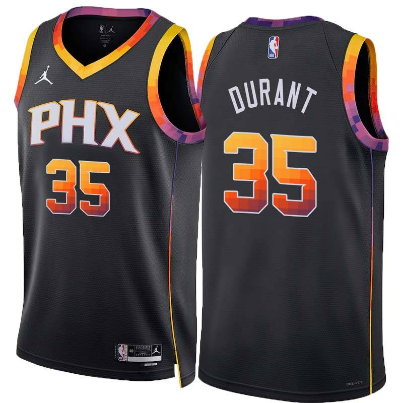Suns #35 Kevin Durant Twill Basketball Jersey