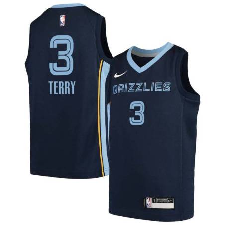 Navy2 Grizzlies #3 Tyrell Terry Jersey