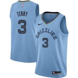 Beale_Street_Blue2 Grizzlies #3 Tyrell Terry Jersey