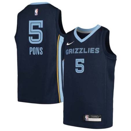 Navy2 Grizzlies #5 Yves Pons Jersey