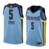 Beale_Street_Blue Grizzlies #5 Yves Pons Jersey