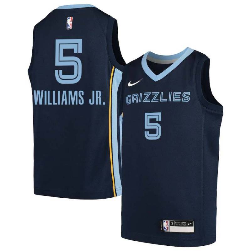 Navy2 Grizzlies #5 Vince Williams Jr. Jersey