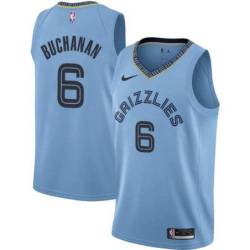 Beale_Street_Blue2 Grizzlies #6 Shaq Buchanan Jersey