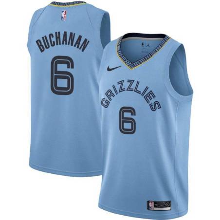 Beale_Street_Blue2 Grizzlies #6 Shaq Buchanan Jersey