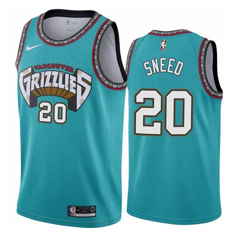Green_Throwback Grizzlies #20 Xavier Sneed Jersey
