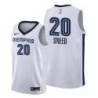 White Grizzlies #20 Xavier Sneed Jersey