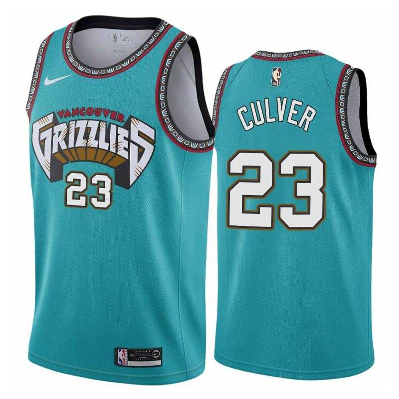 Green_Throwback Grizzlies #23 Jarrett Culver Jersey