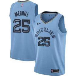 Beale_Street_Blue2 Grizzlies #25 Sam Merrill Jersey