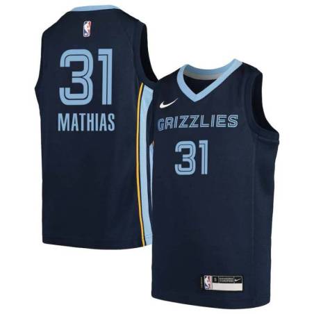 Navy2 Grizzlies #31 Dakota Mathias Jersey