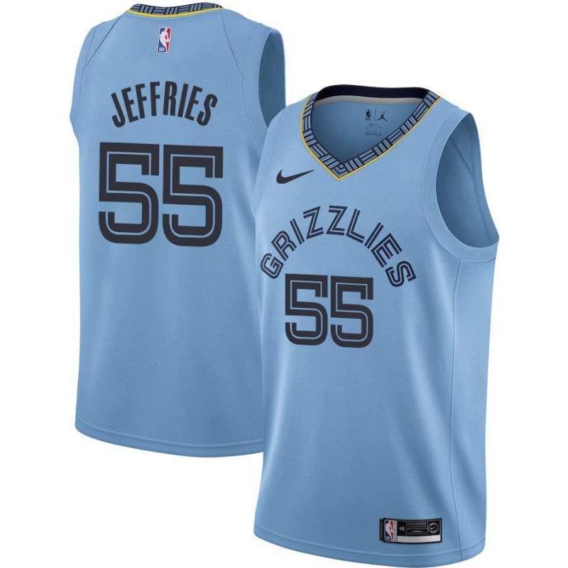 Beale_Street_Blue2 Grizzlies #55 DaQuan Jeffries Jersey