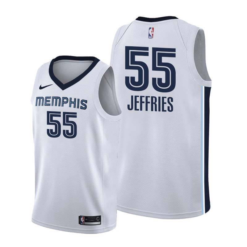 White Grizzlies #55 DaQuan Jeffries Jersey