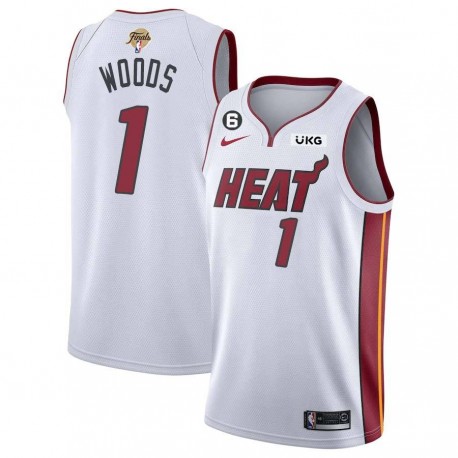 White Heat #1 Loren Woods 2023 Finals Jersey with 6 Patch and UKG Sponsor Patch