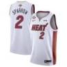 White Heat #2 Rory Sparrow 2023 Finals Jersey with 6 Patch and UKG Sponsor Patch