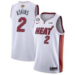 White Heat #2 Keith Askins 2023 Finals Jersey with 6 Patch and UKG Sponsor Patch