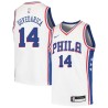 White Bato Govedarica Twill Basketball Jersey -76ers #14 Govedarica Twill Jerseys, FREE SHIPPING