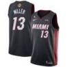 Black Heat #13 Mike Miller 2023 Finals Jersey with 6 Patch and UKG Sponsor Patch