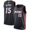 Black Heat #15 Mark Blount 2023 Finals Jersey with 6 Patch and UKG Sponsor Patch